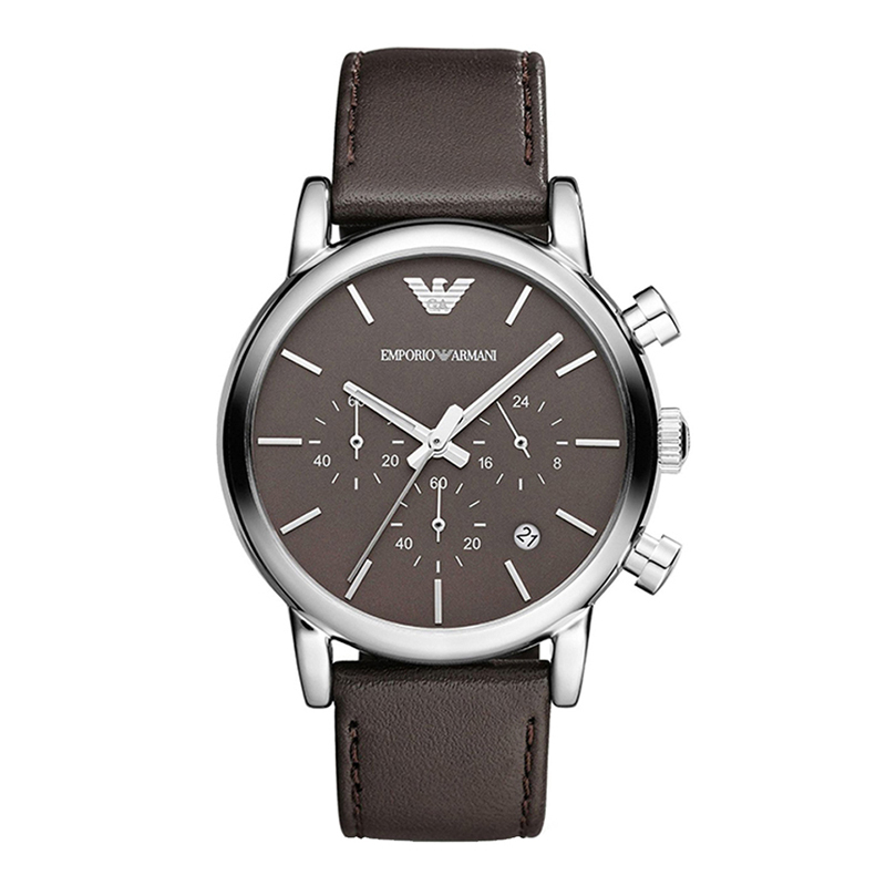 阿玛尼男士手表石英个性简约时尚男表ar1734棕色
