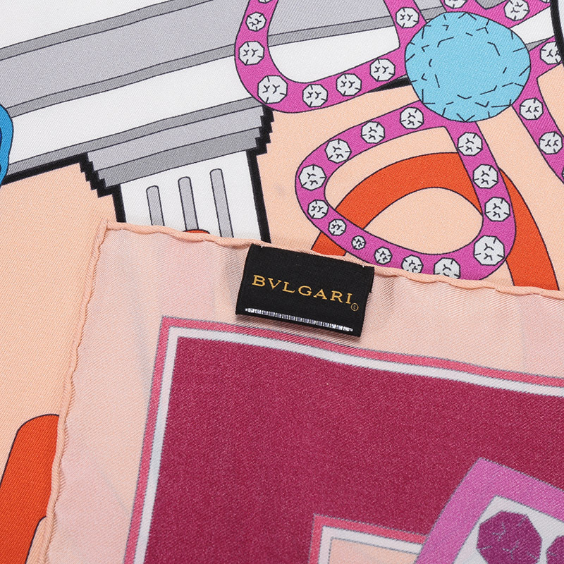 宝格丽 BVLGARI 女士 HERITAGE系列丝质方巾围巾丝巾244567