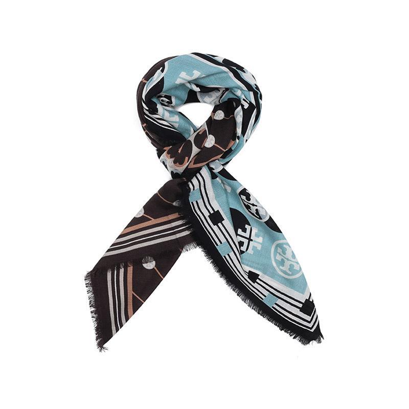 toryburch托里伯奇奢侈品tb围巾女士羊毛围巾方巾77328