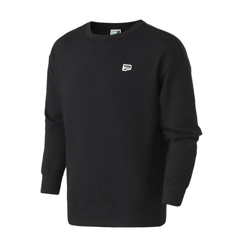 PUMA彪马男装运动服休闲服圆领卫衣579104 L 57910401黑色