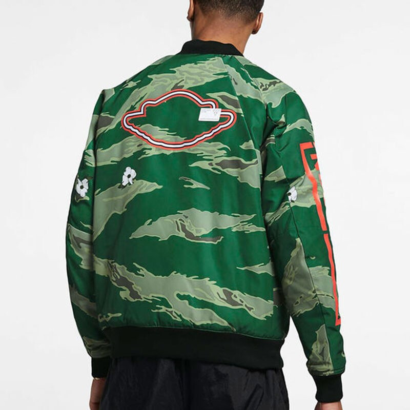 耐克（NIKE）男款Jordan运动服迷彩印花飞行夹克休闲外套AT9006-010