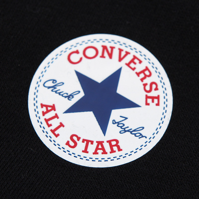 CONVERSE匡威男装卫衣连帽拉链针织运动休闲外套10004627 L 黑色