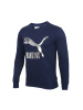 PUMA(彪马)春季男子新款休闲运动服大logo圆领针织套头针织卫衣