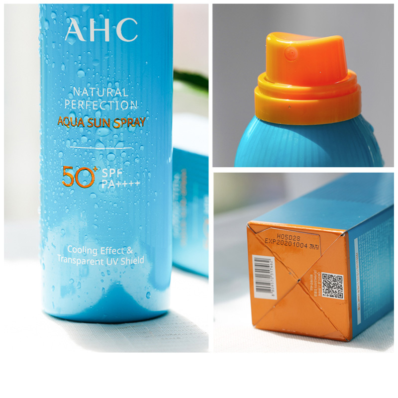 AHC自然水润SPF50 PA++++防晒隔离喷雾180ml保湿补水 清爽防晒 提亮舒缓