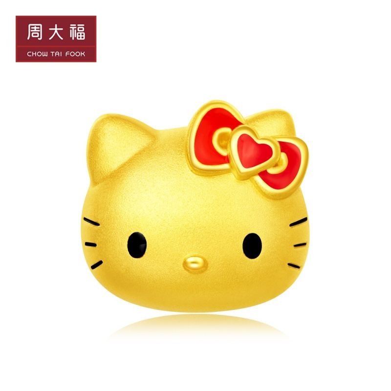 周大福Hello Kitty凯蒂猫转运珠足金金饰品吊坠R22322定价