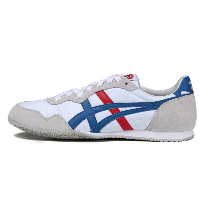 亚瑟士asics中性休闲鞋运动休闲系带低帮通用男女鞋serrano鞋子d109l