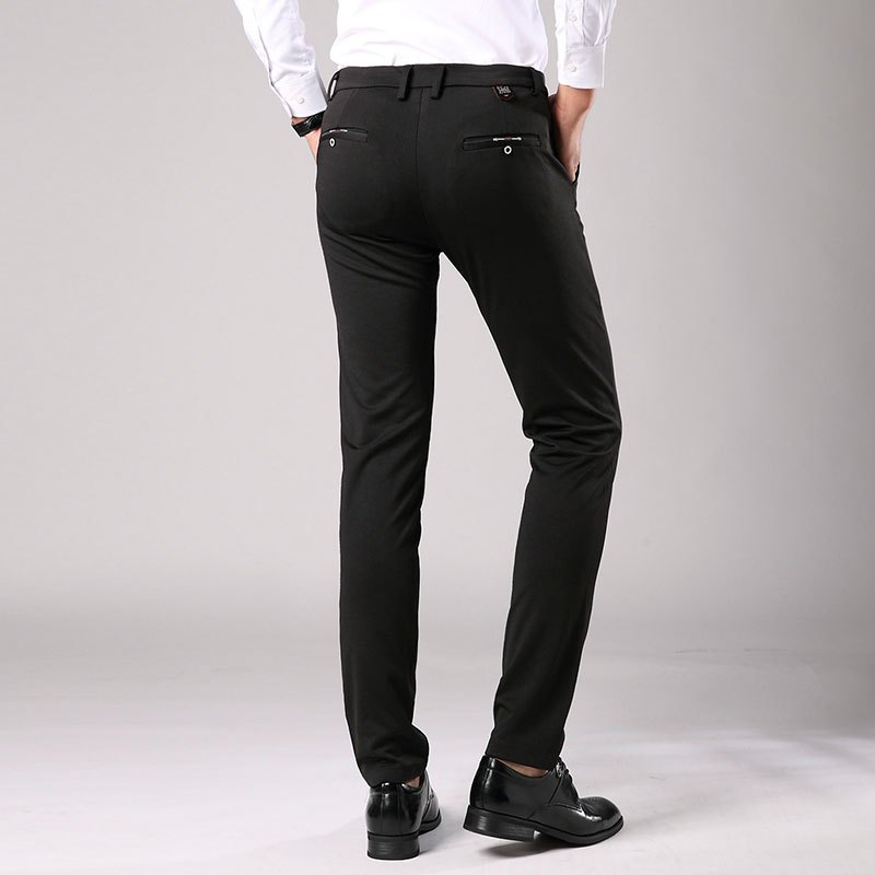 太子龙2018新款秋装男士修身商务休闲裤英伦风裤子西裤kc171