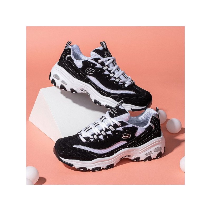 skechers斯凯奇女鞋D‘lites熊猫鞋运动休闲鞋66666054