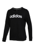 阿迪达斯卫衣女装2020秋季新款黑色圆领长袖套头运动服EI4695