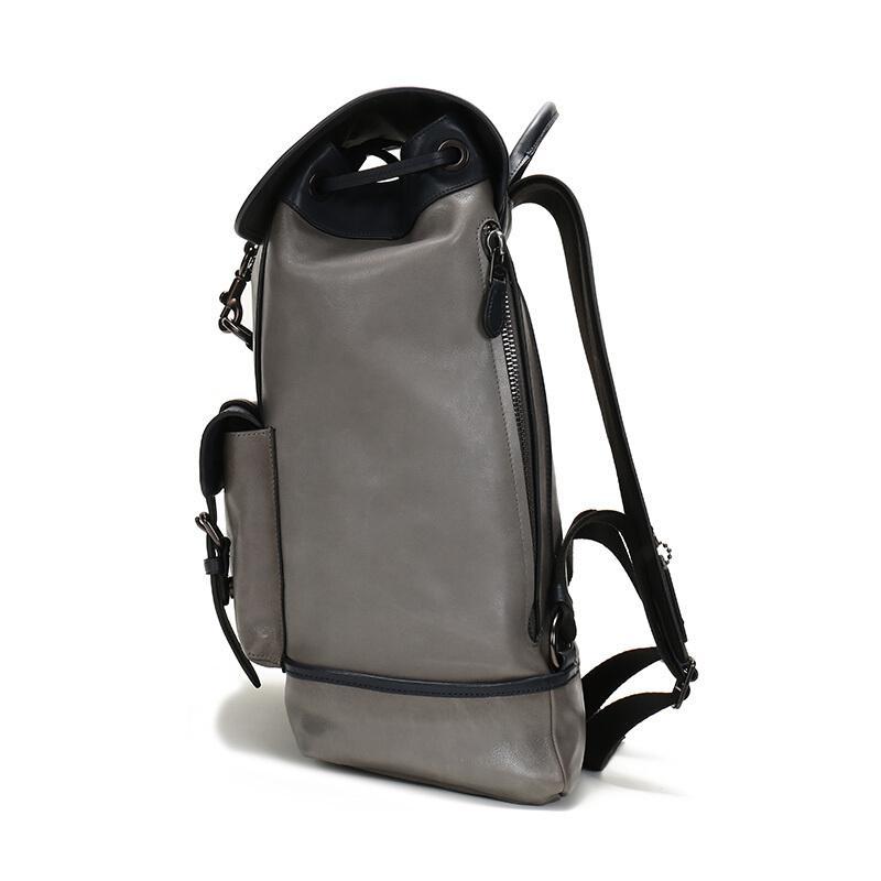 coach蔻驰奢侈品男士专柜款牛皮bleecker双肩包89099