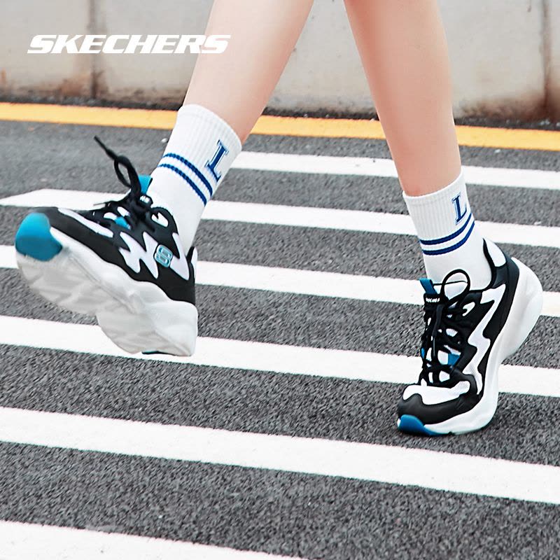 SKECHERS(斯凯奇)2018D’LITES系列时尚绑带运动鞋冬季女子休闲鞋88888105-WBKT图片