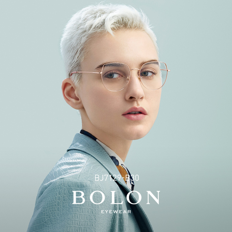 BOLON暴龙光学镜女款近视眼镜架时尚潮流金属镜框BJ7129