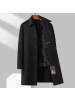 可脱卸金貂绒内胆双面呢羊毛大衣秋冬男士长款双面呢大衣男装外套