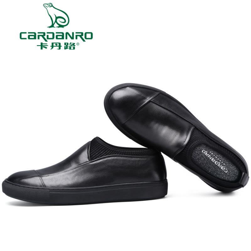 卡丹路真皮乐福鞋日常休闲舒适驾车鞋休闲皮鞋软面单鞋潮流套脚鞋图片