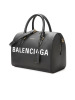 BALENCIAGA/巴黎世家 女包中号VILLE字母LOGO波士顿包 518804