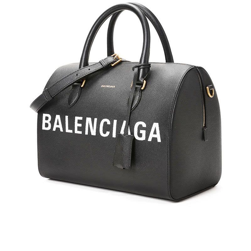BALENCIAGA/巴黎世家 女包中号VILLE字母LOGO波士顿包 518804图片