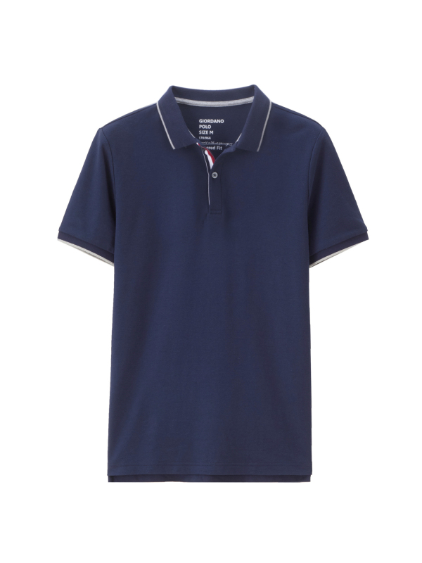 佐丹奴polo衫男装新款拼色短袖翻领保罗衫男简约polo衫01018238