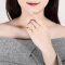 周六福(ZHOULIUFU)珠宝黄金戒指女 足金手饰镶嵌和田玉女戒 AAYA013439