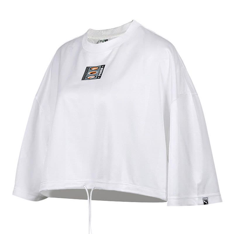 PUMA彪马女子短袖休闲运动半袖圆领短款T恤579523-02图片