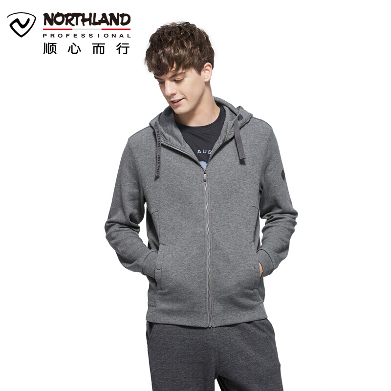 诺诗兰（NORTHLAND）户外男女运动休闲防风保暖卫衣GL075607/GL072608