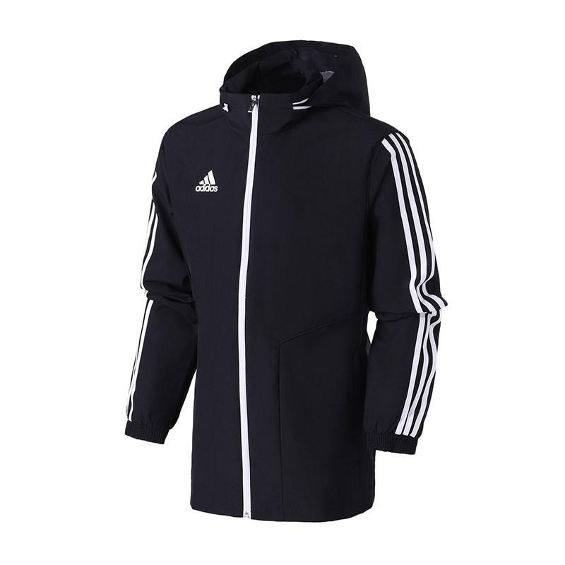 adidas男服外套夹克足球防风训练休闲运动服D95937 L D95937黑色