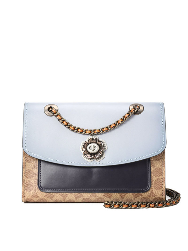 COACH PARKER 山茶花单肩包 69586 牛皮革\PVC