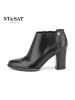 St&Sat/星期六尖头时尚粗高跟欧美短靴英伦女鞋SS64117311