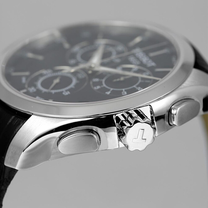 天梭(TISSOT)手表库图系列男士石英表1853运动表 皮带