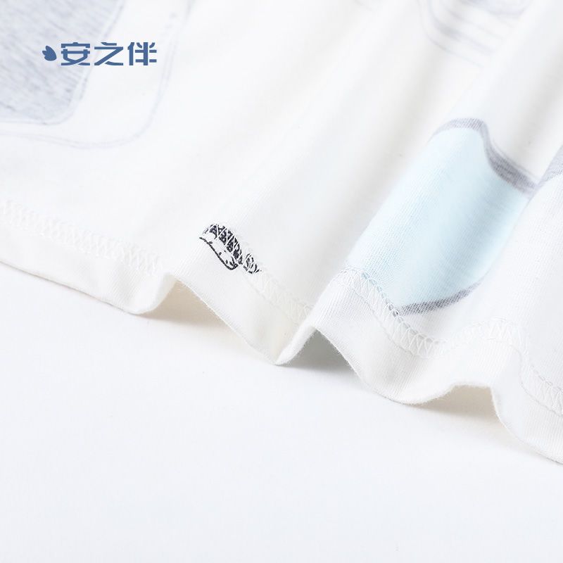 纯棉针织印花短袖女套装