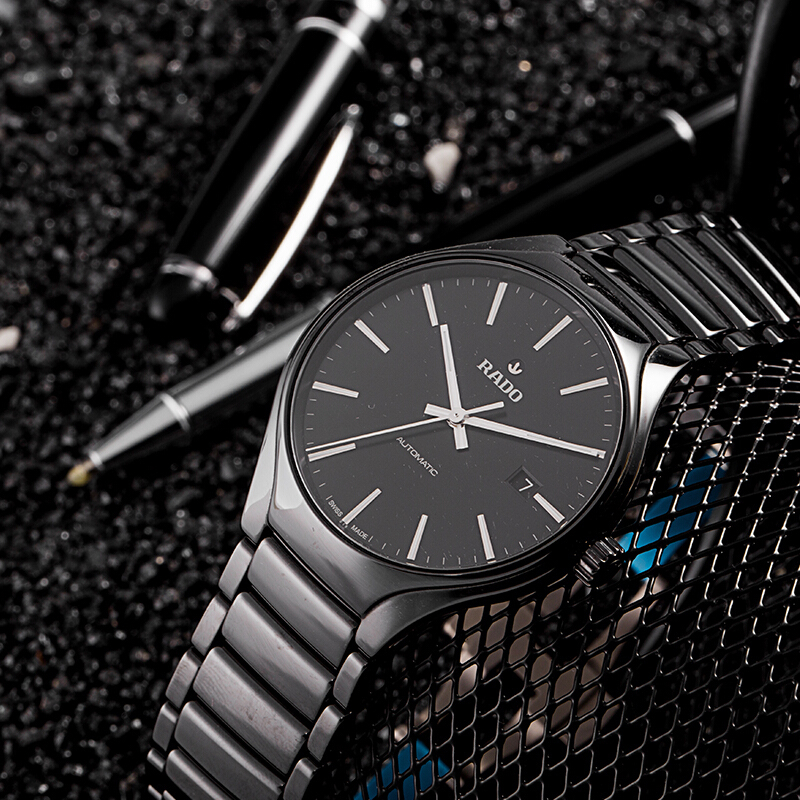 雷达rado瑞士腕表真系列机械男表高科技陶瓷40mmr27056152