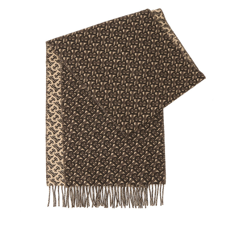 博柏利burberry围巾字母印字标毛质织物8033992男女同款围巾