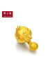 周大福生肖鸡小桔鸡转运珠足金黄金吊坠R18936