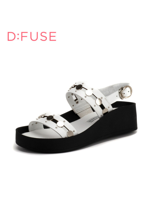 迪芙斯D:FUSE夏牛皮时尚通勤凉鞋女DF62111076