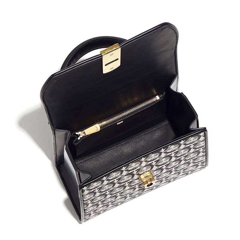 预订FERRAGAMO BOXYZ 老花款 手提单肩斜挎包21H849 牛皮革\织物图片