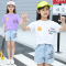JuSen ShaYu女童夏装2022新款超洋气大童女孩童装时髦网红儿童两件套