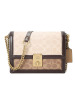 COACH HUTTON 老花款 拼色 单肩斜挎包92308 金扣 21.5*16.5*6CM