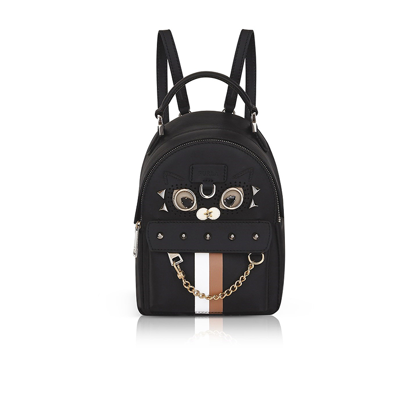 furla芙拉favola系列迷你背包双肩包猫头鹰图案视频