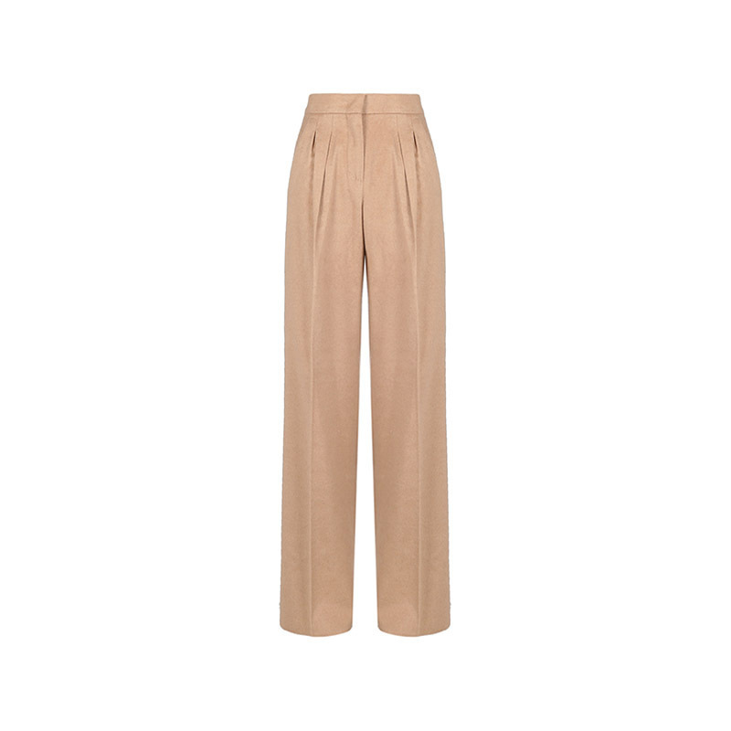 MAX MARA 麦丝玛拉 女士山羊绒/骆驼绒直筒裤长裤 AGADIR