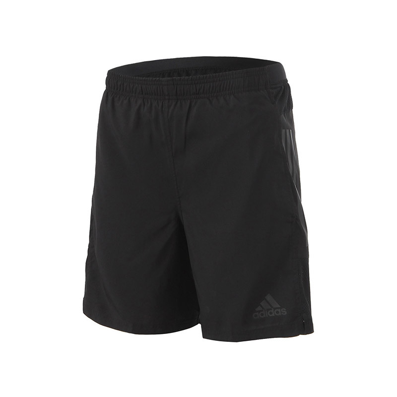 【自营】adidas阿迪达斯男装运动短裤综合训练运动服BK6171 M BK6171黑+学院蓝