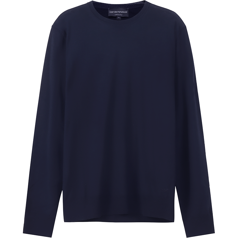 阿玛尼 EMPORIO ARMANI 男士绵羊毛薄款圆领长袖针织衫羊毛衫8N1M42 1M67Z