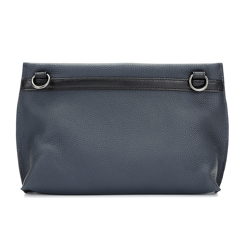 蔻驰coach男士人造革配皮手拎包手拿包卡其拼色中号送男友送父亲5455