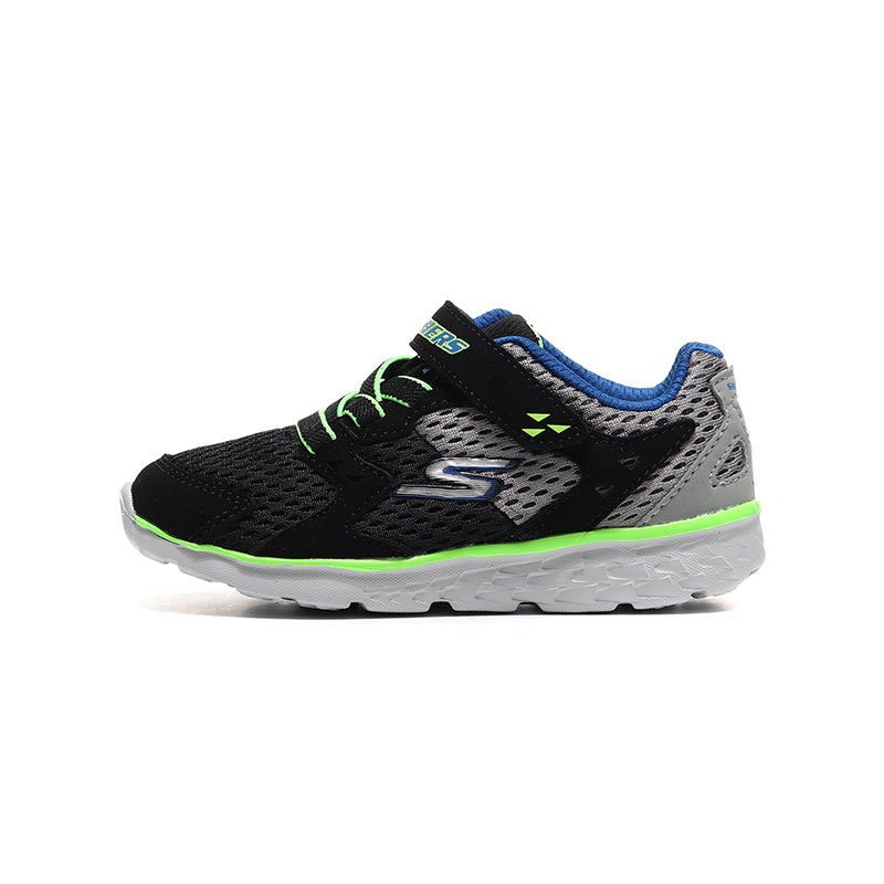 Skechers斯凯奇童鞋跑步鞋网布透气软底运动鞋97680N 97680N/NVGY海军蓝+灰