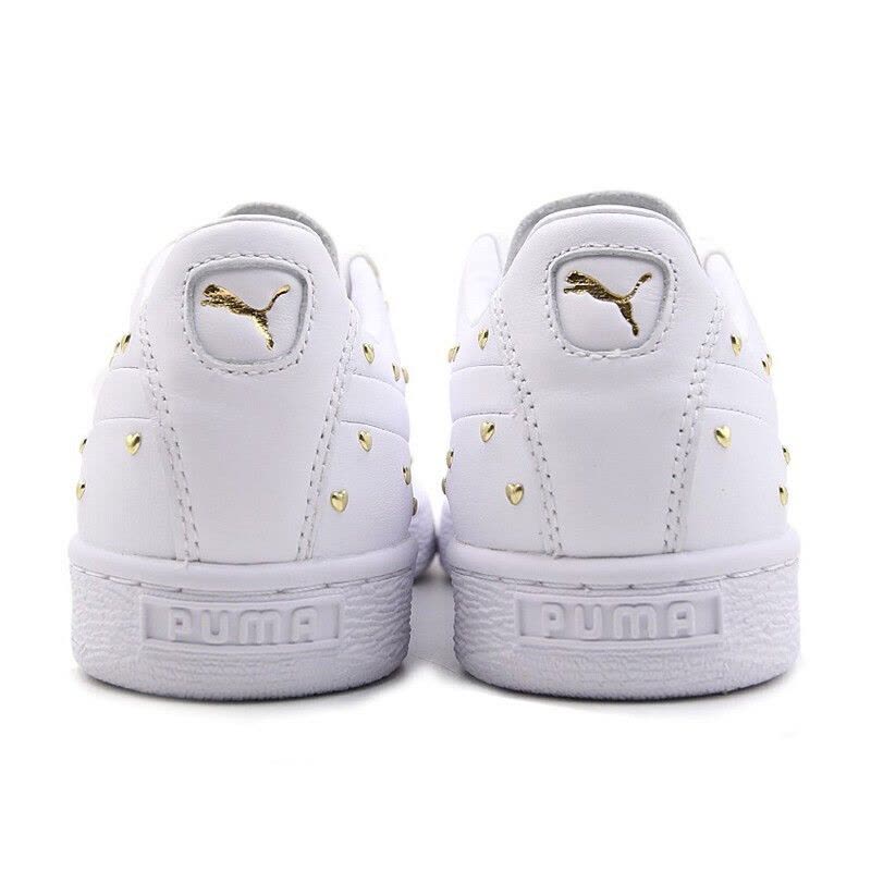 彪马PUMA 女子 休闲鞋 板鞋 BASKET STUDS 运动防滑低帮休闲鞋 369298-01图片