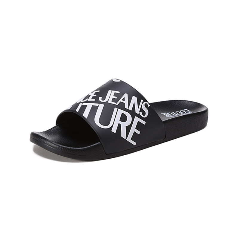 范思哲 VERSACE JEANS COUTURE 男士橡胶拖鞋凉拖72YA3SQ1 71352