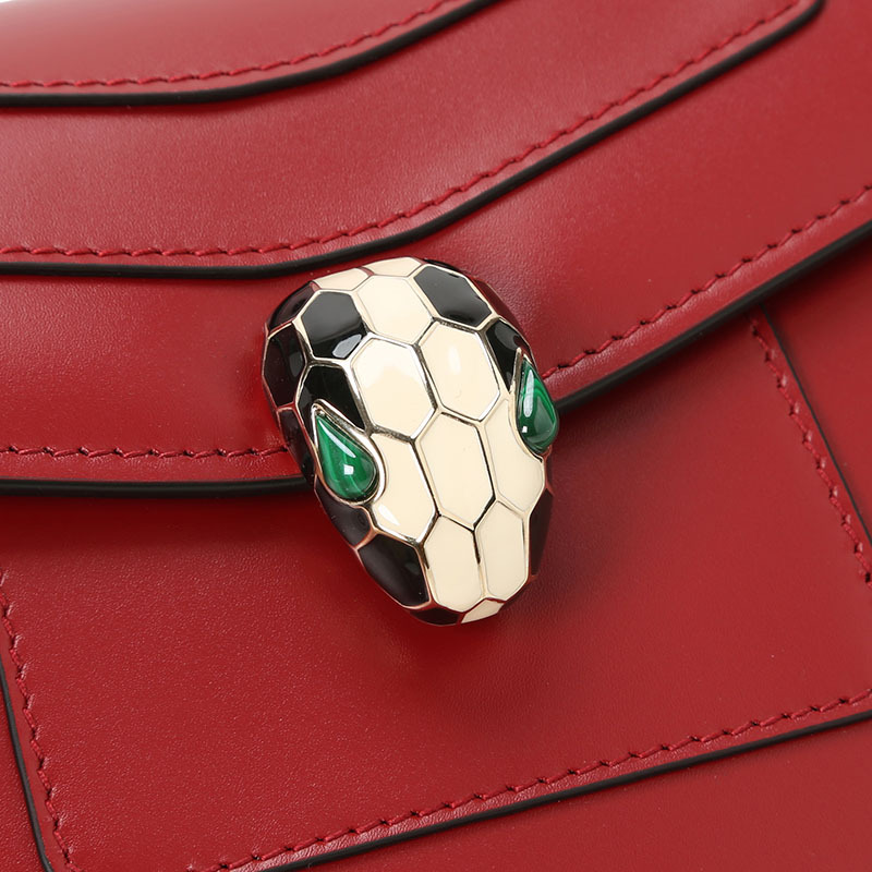 宝格丽bvlgariserpentiforever链条包经典蛇头光面皮女士手提包280159