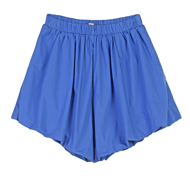 妖精的口袋y怪味少女裤子夏装皱褶宽松高腰灯笼裤短裤女j_1