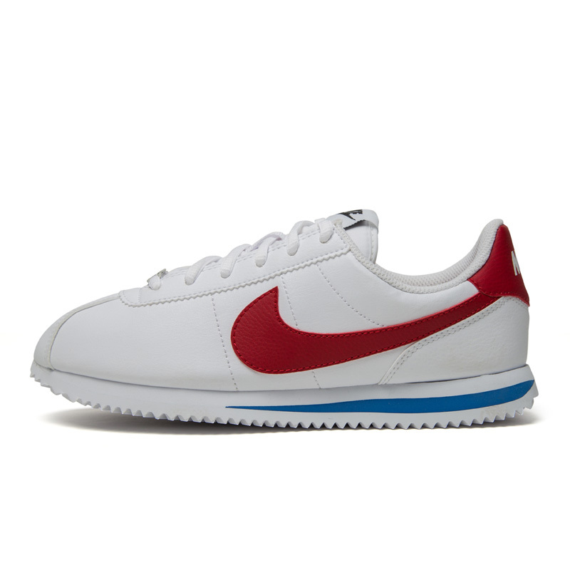 耐克NIKE CLASSIC CORTEZ 大童白红女子运动跑步鞋阿甘女鞋 904764