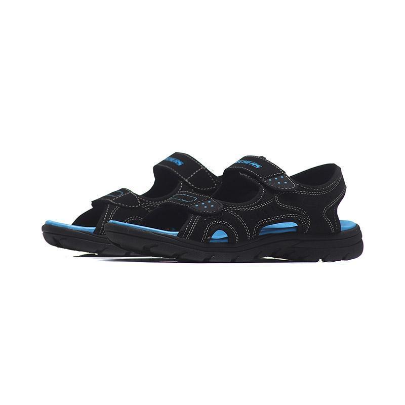 Skechers斯凯奇男童凉鞋夏季魔术贴沙滩鞋92219L 92219L/BLK黑色 27.5/适合脚长165mm