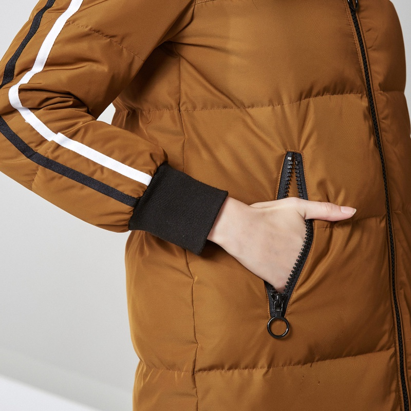 波司登羽绒服女中长款大毛领防寒服潮品牌女装冬季外套