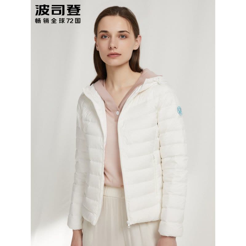 【柔肤】波司登柔肤女休闲轻薄外套连帽短款羽绒服图片